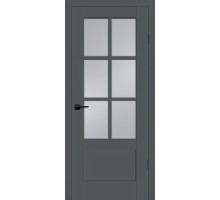 Дверь Profilo Porte PSС-43 Classic РР графит ДО  стекло сатинат