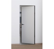 Дверь Profilo Porte PX-0 Invisible REVERS под покраску  кромка Черная с 4-х ст.3 пет.KronaK и замок ПР
