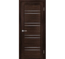 Дверь Stabile Porte Лайт-19 nanotex сан-ремо шоколад  стекло белый сатинат