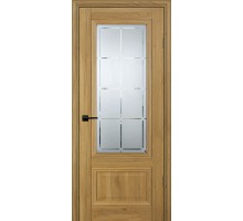 Дверь Profilo Porte PSC-37 Classic nanotex дуб золотистый ДО стекло сатинат худ.гравировка