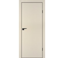 Дверь Profilo Porte P-1 NEW PET бежевый матовый ABS черная кромка с 4-х ст.