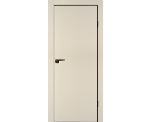 Дверь Profilo Porte P-1 NEW PET бежевый матовый ABS черная кромка с 4-х ст.