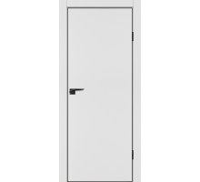 Дверь Profilo Porte P-1 NEW PET белый матовый ABS черная кромка с 4-х ст.