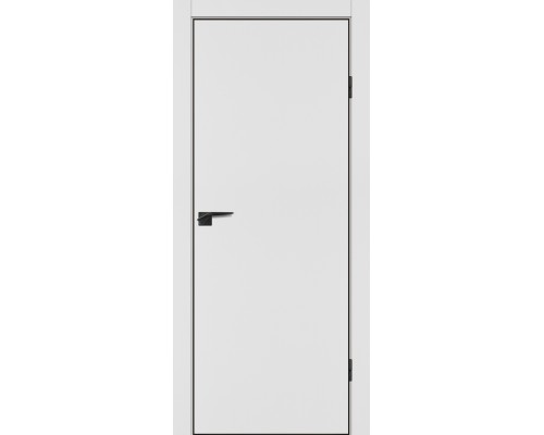 Дверь Profilo Porte P-1 NEW PET белый матовый ABS черная кромка с 4-х ст.