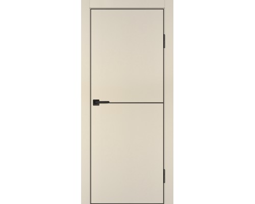 Дверь Profilo Porte P-19 NEW PET бежевый матовый черный молдинг РЕТ ABS черная кромка с 4-х ст. врезка Дверь Profilo Porte P-19 NEW PET бежевый матовый черный молдинг РЕТ ABS черная кромка с 4-х ст. врезка
