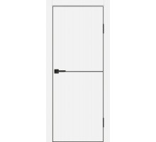 Дверь Profilo Porte P-19 NEW PET белый матовый  черный молдинг РЕТ ABS черная кромка с 4-х ст. врезка