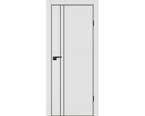 Дверь Profilo Porte P-20 NEW PET белый матовый черный молдинг РЕТ ABS черная кромка с 4-х ст. Дверь Profilo Porte P-20 NEW PET белый матовый черный молдинг РЕТ ABS черная кромка с 4-х ст.