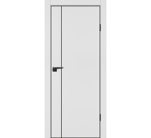 Дверь Profilo Porte P-21 NEW PET белый матовый  черный молдинг РЕТ ABS черная кромка с 4-х ст.
