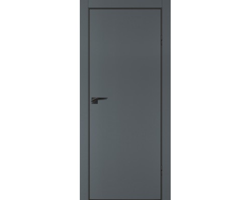 Дверь Profilo Porte P-1 NEW PET графит матовый ABS черная кромка с 4-х ст.