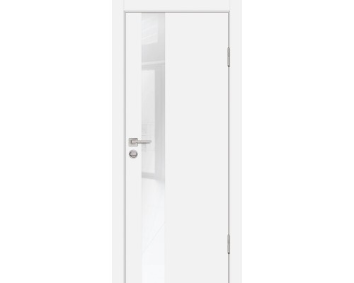 Дверь Profilo Porte P-10 NEW PET белый матовый стекло белоснежный лакобель Дверь Profilo Porte P-10 NEW PET белый матовый стекло белоснежный лакобель