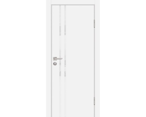 Дверь Profilo Porte P-11 NEW PET белый матовый стекло белоснежный лакобель Дверь Profilo Porte P-11 NEW PET белый матовый стекло белоснежный лакобель