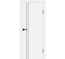 Дверь Profilo Porte P-20 NEW PET белый матовый  черный молдинг