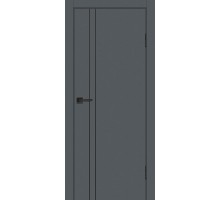 Дверь Profilo Porte P-20 NEW PET графит матовый  черный молдинг