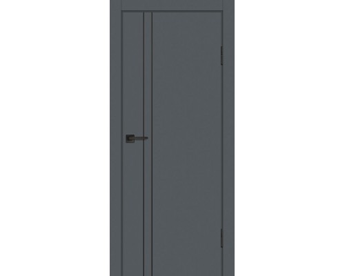 Дверь Profilo Porte P-20 NEW PET графит матовый черный молдинг