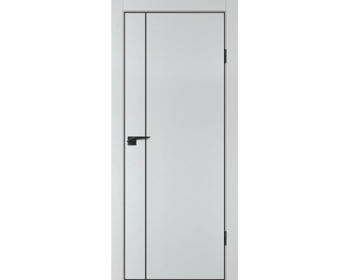Дверь Profilo Porte P-21 NEW PET агат матовый черный молдинг РЕТ ABS черная кромка с 4-х ст.