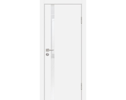 Дверь Profilo Porte P-8 NEW PET белый матовый стекло белоснежный лакобель Дверь Profilo Porte P-8 NEW PET белый матовый стекло белоснежный лакобель