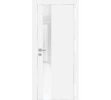 Дверь Profilo Porte PX-10 PET белый матовый  белоснежный лакобель врезка под петли AGB и замок Al-кр. с 4-х