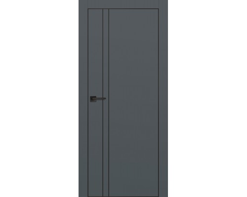 Дверь Profilo Porte PX-20 PET графит матовый черный молдинг врезка под петли AGB и замок черная кр. с 4-х Дверь Profilo Porte PX-20 PET графит матовый черный молдинг врезка под петли AGB и замок черная кр. с 4-х