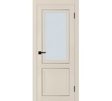 Дверь Profilo Porte PSТ-37 PET бежевый матовый ДО стекло сатинат