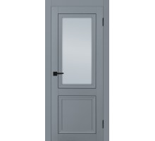 Дверь Profilo Porte PSТ-37 PET серый матовый ДО стекло сатинат