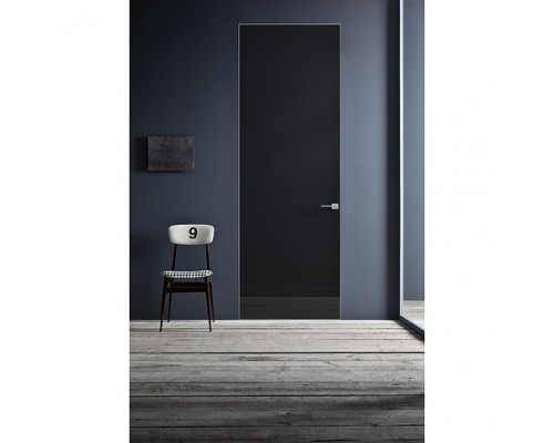Дверь Belwooddoors Межкомнатная дверь Спейс с зеркалом Стекло Лакобель чёрный