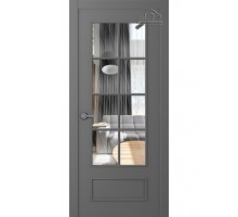 Дверь Belwooddoors Межкомнатная дверь Ламира 5 со стеклом Эмаль графит