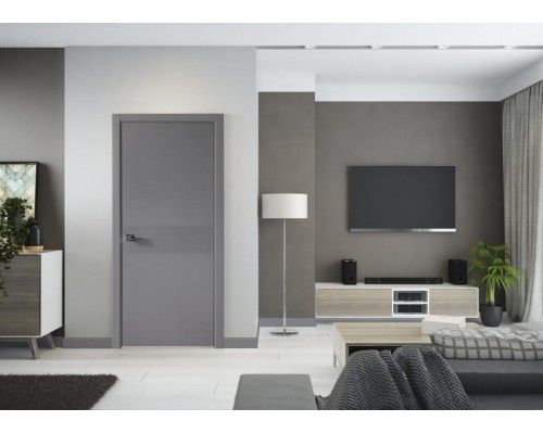Дверь Belwooddoors Межкомнатная дверь Ивент 2 глухая Эмаль графит Дверь Belwooddoors Межкомнатная дверь Ивент 2 глухая Эмаль графит