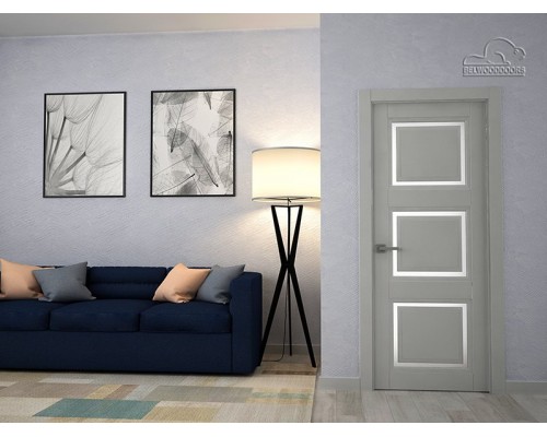 Дверь Belwooddoors Межкомнатная дверь Аурум 3 со стеклом Эмаль заказной Дверь Belwooddoors Межкомнатная дверь Аурум 3 со стеклом Эмаль заказной