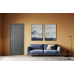 Дверь Belwooddoors Межкомнатная дверь Avesta 1V Молдинг Хром декоративные элементы Эмаль жемчуг