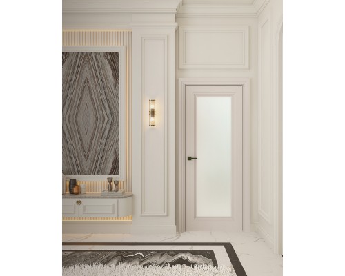 Дверь Belwooddoors Межкомнатная дверь Левел 1 со стеклом Эмаль светло-серый