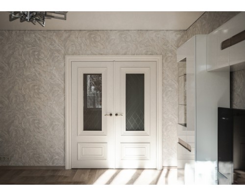 Дверь Belwooddoors Межкомнатная дверь Палаццо 2 со стеклом Эмаль белый Дверь Belwooddoors Межкомнатная дверь Палаццо 2 со стеклом Эмаль белый