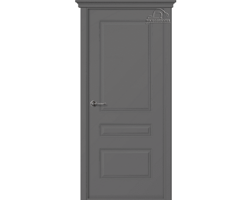 Дверь Belwooddoors Межкомнатная дверь Роялти глухая Эмаль графит