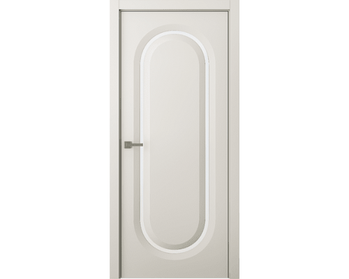 Дверь Belwooddoors Межкомнатная дверь Аргентум 1D со стеклом Эмаль жемчуг