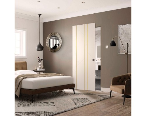 Дверь Belwooddoors Межкомнатная дверь Флекс 1 Молдинг Золото глухая Эмаль заказной Дверь Belwooddoors Межкомнатная дверь Флекс 1 Молдинг Золото глухая Эмаль заказной