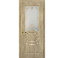 Дверь Мариам Сиена-1 со стеклом Дуб песочный
