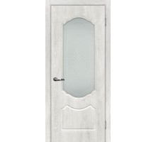 Дверь Мариам Сиена-2 со стеклом Дуб жемчужный