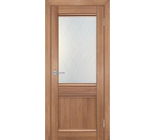 Дверь Мариам ТЕХНО-702 со стеклом Миндаль