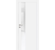Дверь Profilo Porte PX-10 AL кромка с 2-х ст. со стеклом Белый