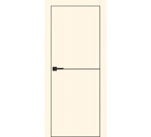 Дверь Profilo Porte PX-19 черная кромка с 4-х ст. глухое с молдингом Магнолия