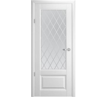 Albero межкомнатная дверь Эрмитаж 1 Белый Ромб со стеклом