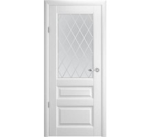 Albero межкомнатная дверь Эрмитаж 2 Белый Ромб со стеклом
