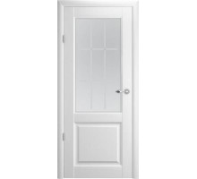 Albero межкомнатная дверь Эрмитаж 4 Белый Квадро со стеклом