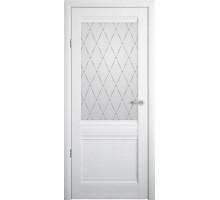 Albero межкомнатная дверь Рим Белый Гранд со стеклом