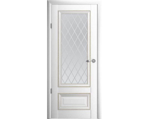 Albero межкомнатная дверь Версаль 1 Белый Ромб со стеклом