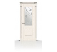 СитиДорс межкомнатная дверь модель Элеганс-1 цвет Ясень белый стекло Очарование