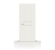 СитиДорс межкомнатная дверь модель Турин-2 цвет Ясень белый триплекс молочный
