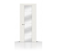 СитиДорс межкомнатная дверь модель Виконт цвет Ясень белый зеркало
