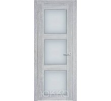 Юкка Межкомнатная дверь Аллюр 1 стекло мателюкс с гравировкой