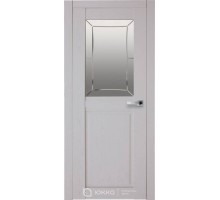 Юкка Межкомнатная дверь Аллюр 6 стекло мателюкс с гравировкой и заливным витражом