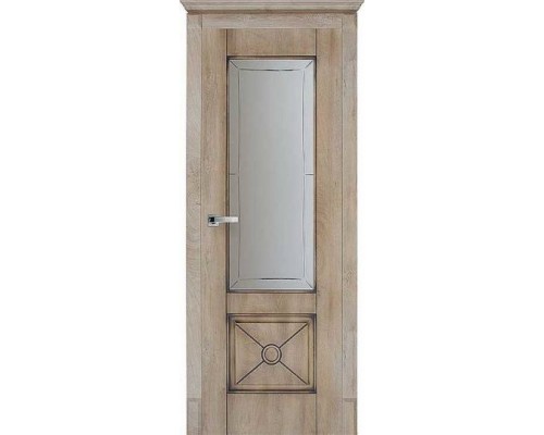 Юкка Межкомнатная дверь Данте 2 стекло мателюкс с гравировкой